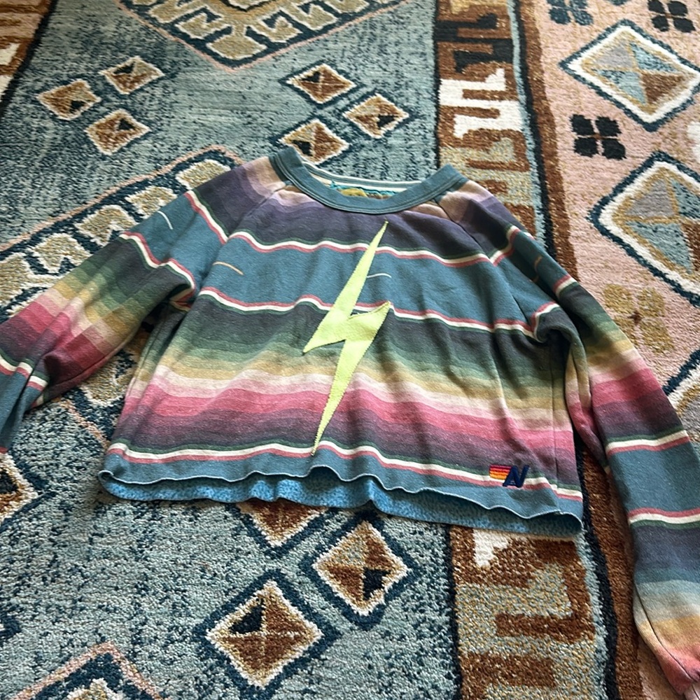 Aviator Nation Cropped Sweater